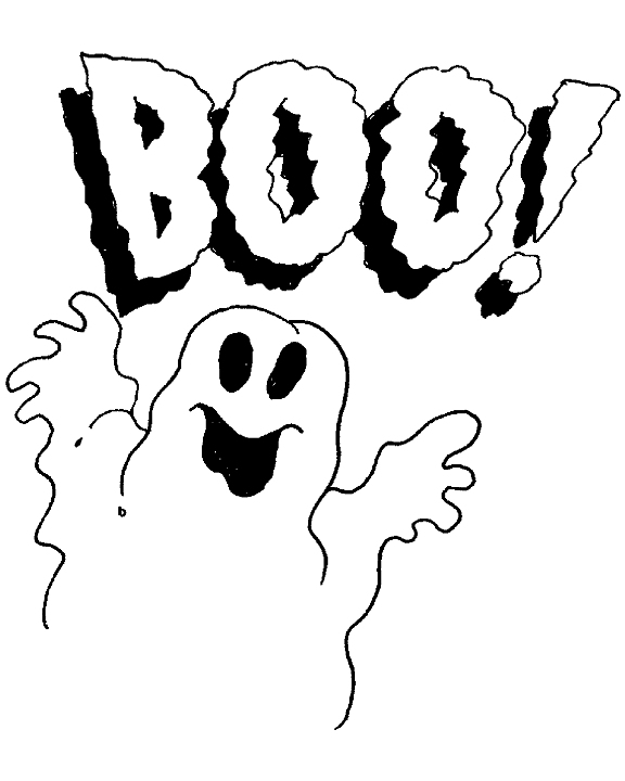 halloween boo coloring pages - photo #1